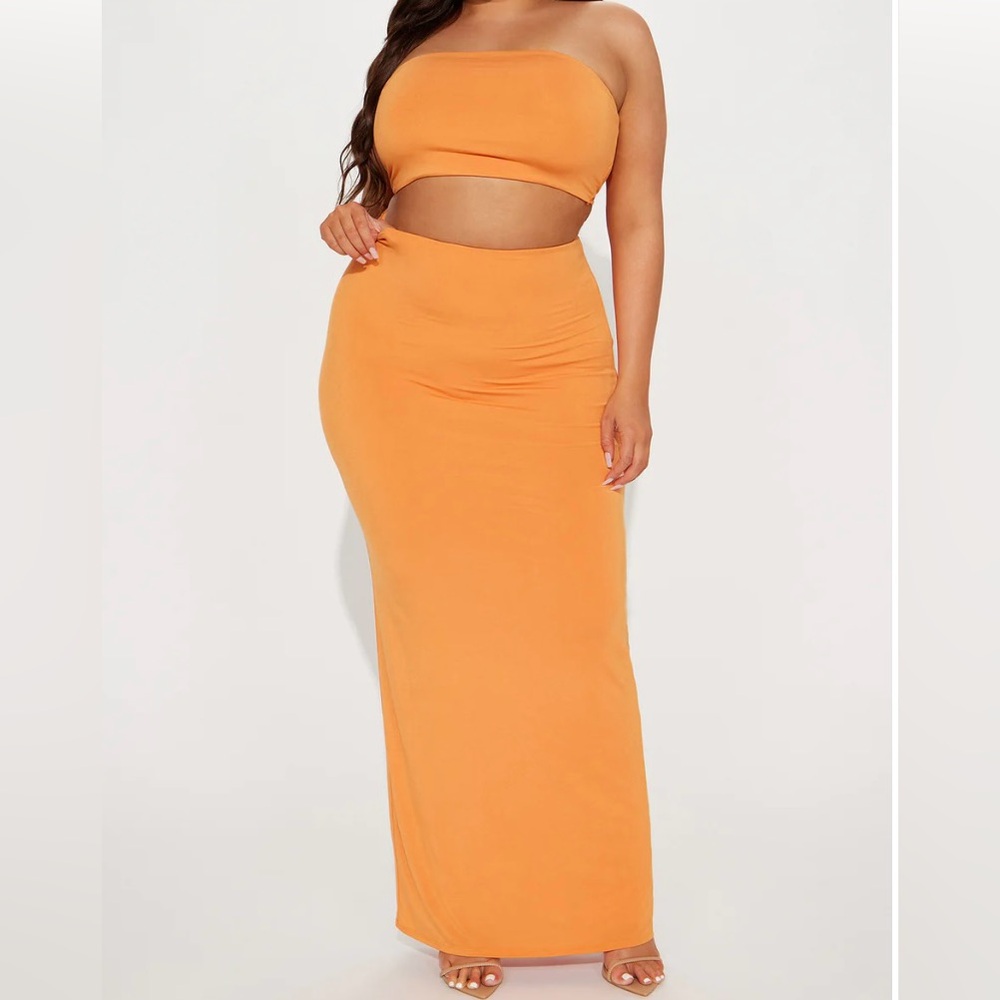 Fashion Nova | Bandeau and Maxi Skirt Set